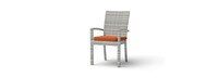 Cannes™ 9 Piece Sunbrella® Outdoor Dining Set - Tikka Orange