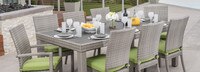 Cannes™ 9 Piece Sunbrella® Outdoor Dining Set - Tikka Orange