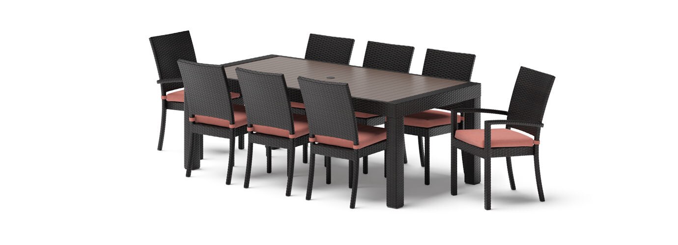 Deco™ 9 Piece Sunbrella® Outdoor Dining Set - Play Adobe