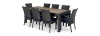 Deco™ 9 Piece Polyester Outdoor Dining Set - Blue