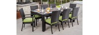 Deco™ 9 Piece Sunbrella® Outdoor Dining Set - Ginkgo Green