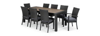Deco™ 9 Piece Polyester Outdoor Dining Set - Gray