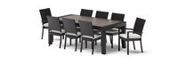 Deco™ 9 Piece Sunbrella® Outdoor Dining Set - Bliss Linen