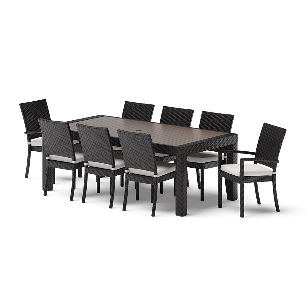 Deco™ 9 Piece Sunbrella® Outdoor Dining Set - Bliss Linen