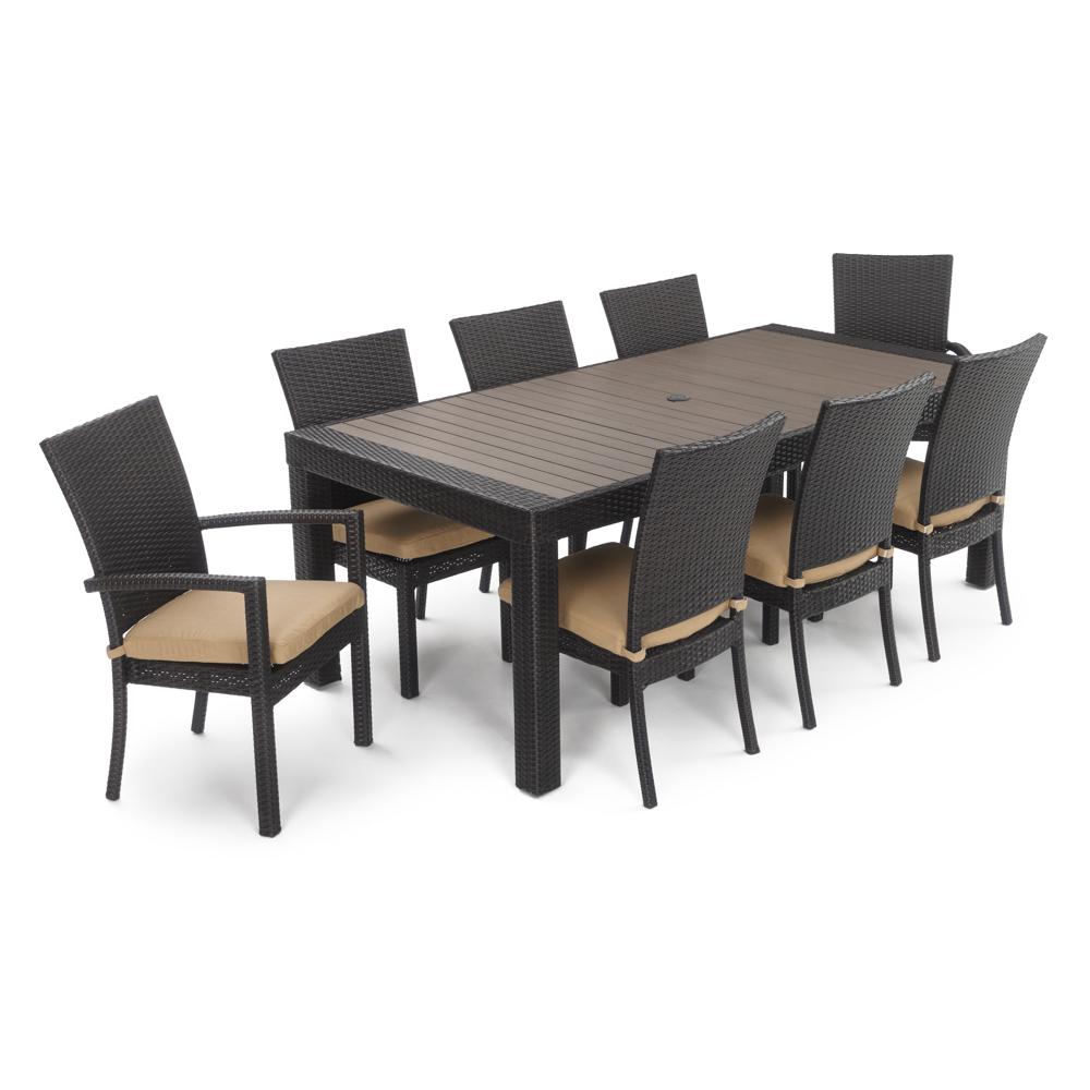 Deco™ 9 Piece Sunbrella® Outdoor Dining Set - Maxim Beige