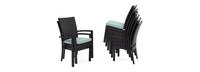 Deco™ 9 Piece Sunbrella® Outdoor Dining Set - Spa Blue