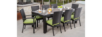 Deco™ 9 Piece Sunbrella® Outdoor Dining Set - Spa Blue