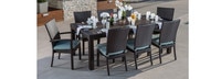Deco™ 9 Piece Sunbrella® Outdoor Dining Set - Sunset Red