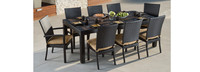 Deco™ 9 Piece Sunbrella® Outdoor Dining Set - Tikka Orange