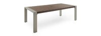 Milo™ Espresso 9 Piece Sunbrella® Outdoor Dining Set - Sunset Red
