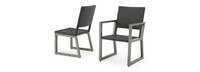 Milo™ Espresso 9 Piece Sunbrella® Outdoor Dining Set - Sunset Red