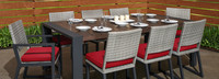 Milo™ Gray 9 Piece Sunbrella® Outdoor Dining Set - Maxim Beige