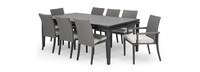Vistano™ 9 Piece Sunbrella® Outdoor Dining Set - Gray