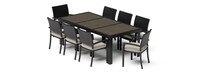 Portofino® Comfort 17 Piece Sunbrella® Outdoor Motion Wood Estate Set - Dove