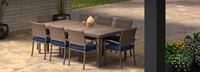 Portofino® Repose 17 Piece Sunbrella® Outdoor Motion Wood Estate Set - Laguna Blue