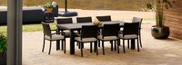 Portofino® Comfort 18 Piece Sunbrella® Outdoor Motion Wood Estate Set - Dove Gray