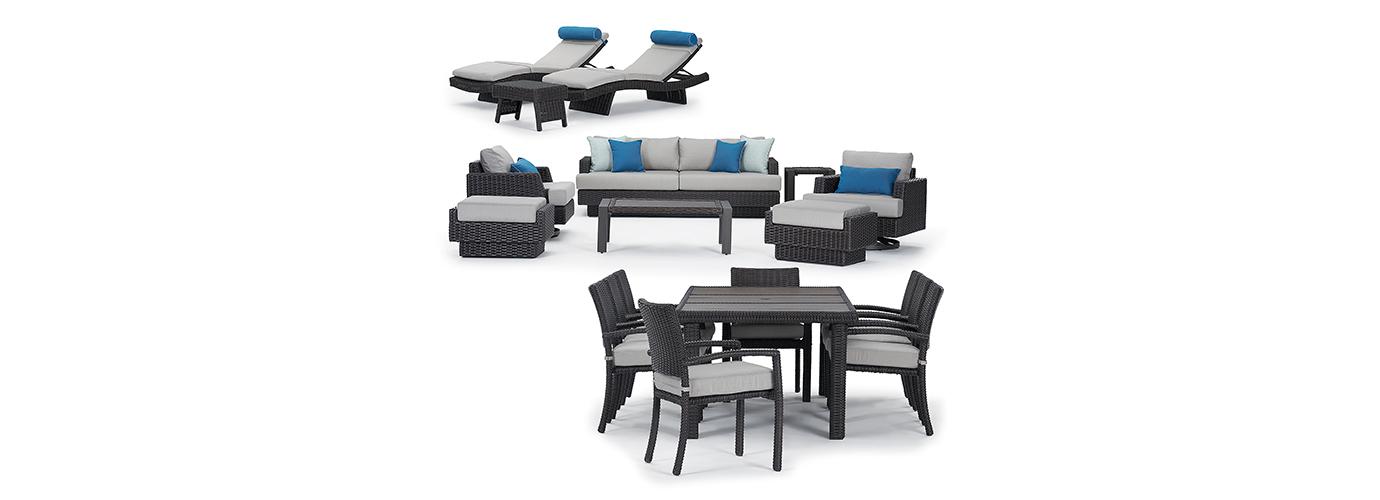 RST Brands Portofino Repose Outdoor Motion Estate Set - Thumbnail 2