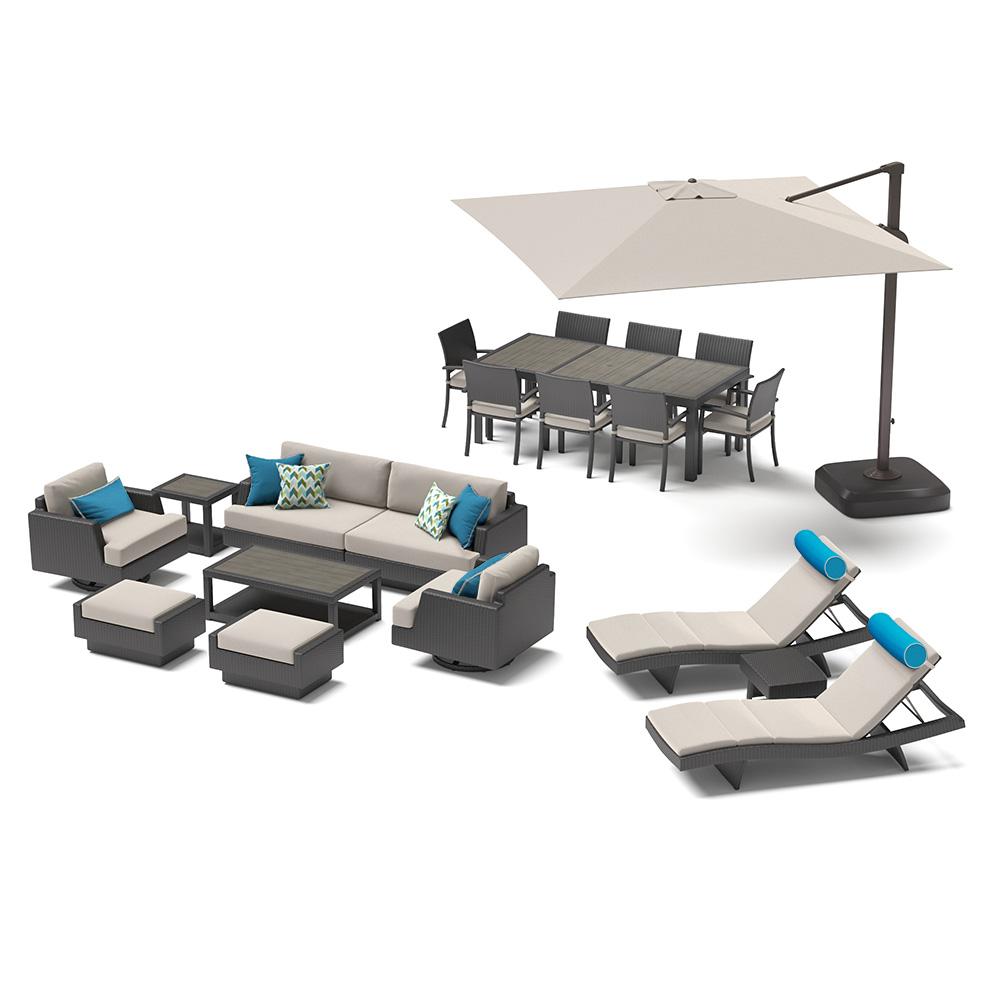 Portofino® Comfort 20 Piece Sunbrella® Motion Wood Estate and Furniture Cover Set - Dove Gray