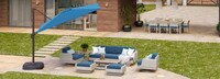 Portofino® Comfort 20 Piece Sunbrella® Motion Wood Estate and Furniture Cover Set - Laguna Blue