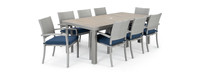 Portofino® Comfort 9 Piece Sunbrella® Outdoor Dining Set - Laguna Blue