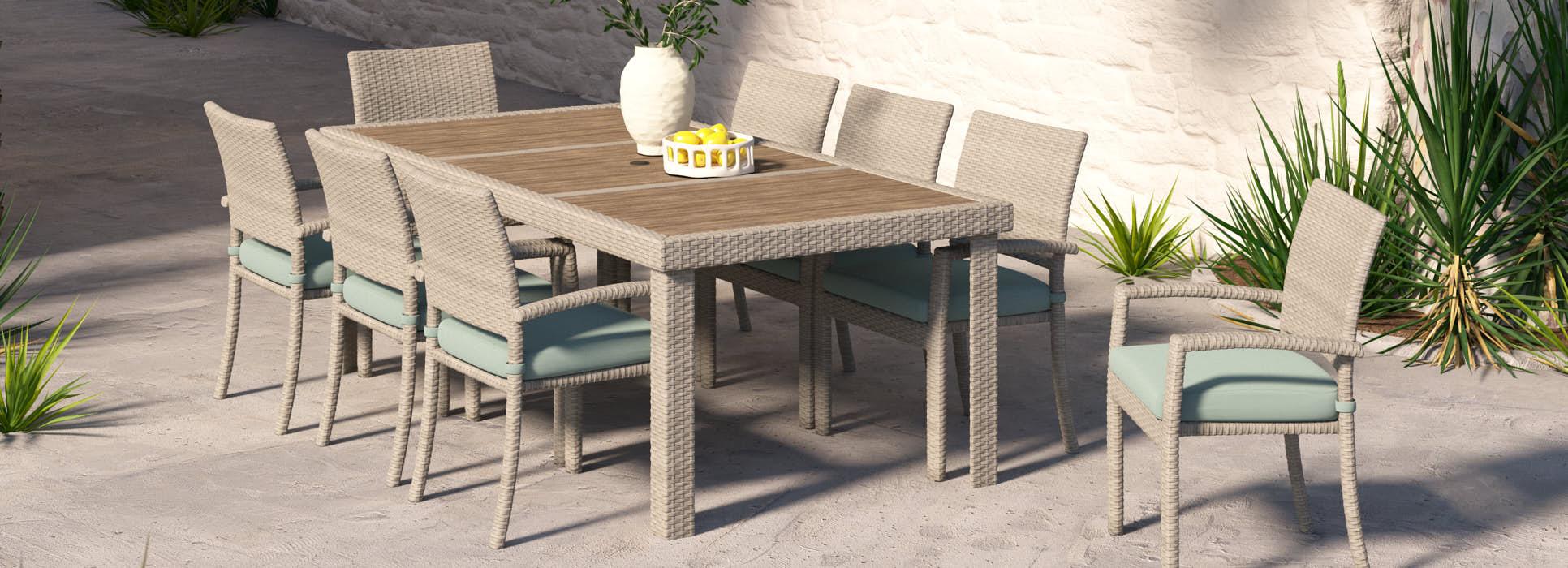 Portofino Comfort 9 Piece Outdoor Dining Set - Thumbnail 3