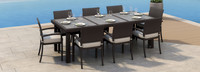 Portofino® Repose 9 Piece Sunbrella® Outdoor Dining Set - Dove