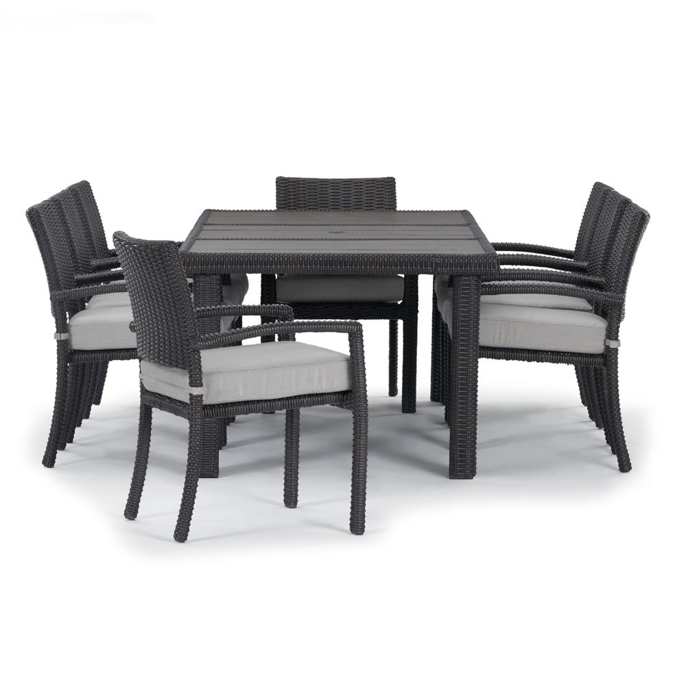 Portofino® Repose 9 Piece Sunbrella® Outdoor Dining Set - Dove