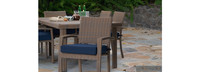 Portofino® Repose 9 Piece Sunbrella® Outdoor Dining Set - Laguna Blue