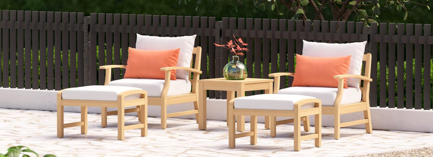 Kooper™ 5 Piece Club Chair & Ottoman Furniture Cover Set