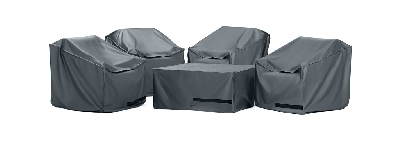 Cannes 5 Piece Club & Table Chat Furniture Cover Set