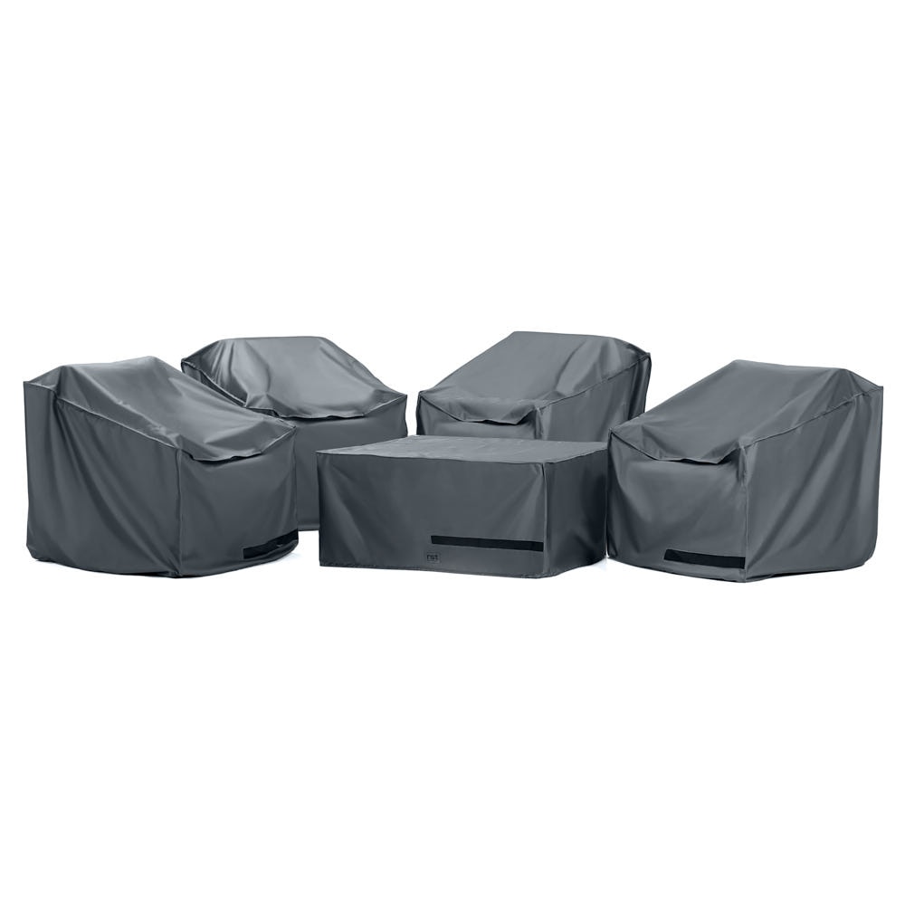 Cannes 5 Piece Club & Table Chat Furniture Cover Set