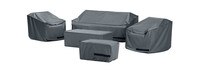 Cannes™ 5 Piece Love and Club Seating Furniture Cover Set