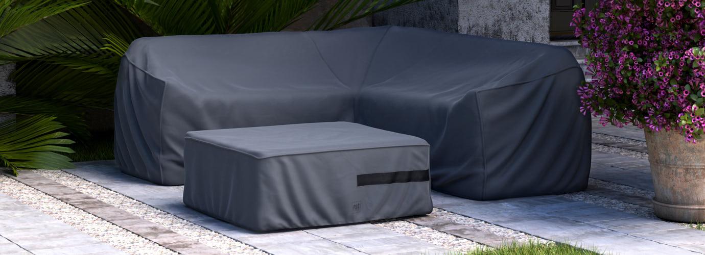 Milo 4 Piece Sectional Furniture Cover Set - Thumbnail 2