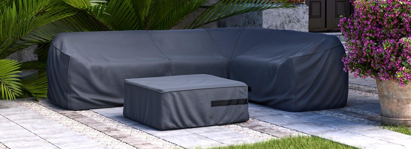 Portofino Repose 5 Piece Seating Furniture Cover Set - Thumbnail 2