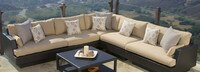 Portofino® Comfort 6 Piece Stone Sectional Furniture Cover Set