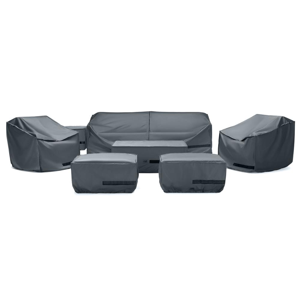 Deco 8 Piece Sofa and Club Chair Furniture Cover Set