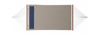 Sunbrella Quilted Hammock Bed - Taupe/Indigo