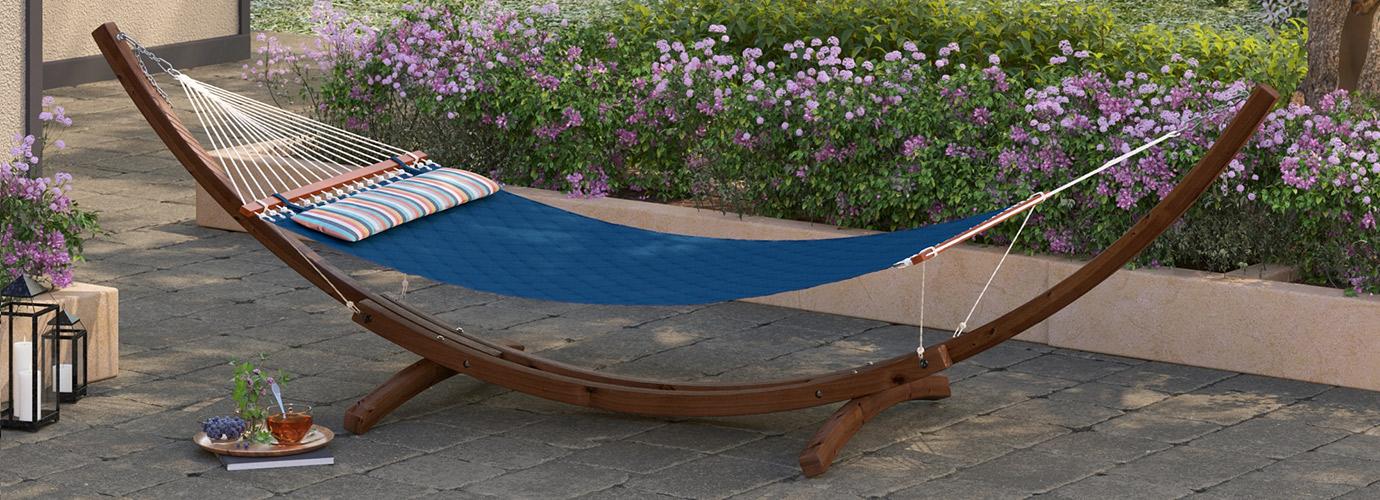 Sunbrella® Quilted Hammock Bed - Regatta Blue