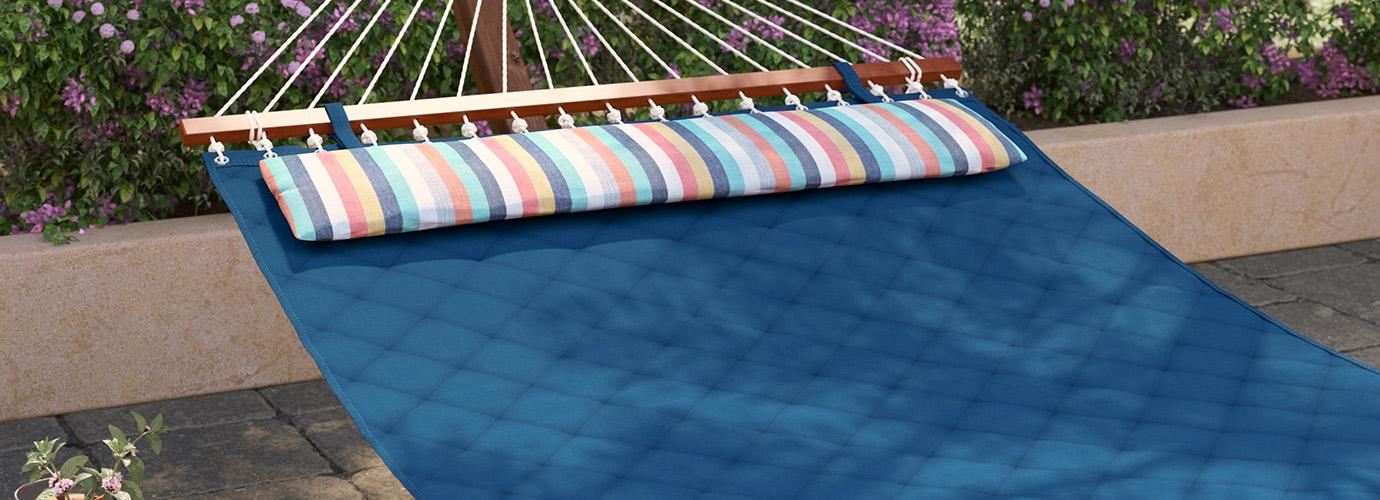 Sunbrella® Quilted Hammock Bed - Regatta Blue