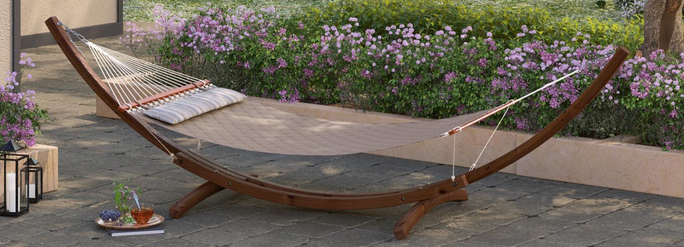 Sunbrella® Outdoor Quilted Hammock Bed - Canvas Taupe