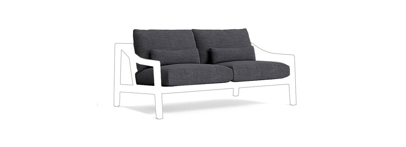 Del Mar Outdoor 72" Sofa Cushion