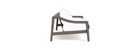 Del Mar Outdoor 72" Sofa Frame - Weathered Teak