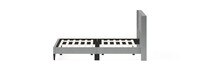 Lindon Deco Upholstered Queen Bed in a Box in Charcoal