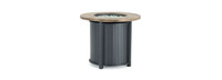 Sego Lily™ Logan Steel Outdoor Round Fire Table - Black