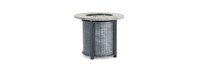 Sego Lily™ Logan Steel Outdoor Round Fire Table - Gray