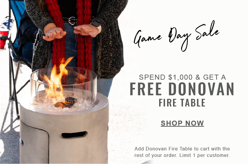 Super Bowl Promotion - Free Donovan Fire Table at RST Brands 
